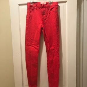 Red jeans